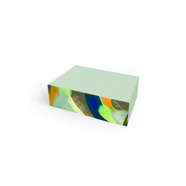 Small Moglea Cove Swirl Pad notepad with a decorative swirl design on the cover, perfect for journaling or note-taking.