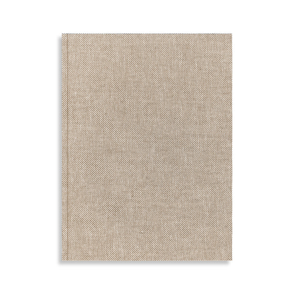 Moglea oatmeal softcover medium A5 notebook with blank pages, lightweight and portable for writing and note-taking.