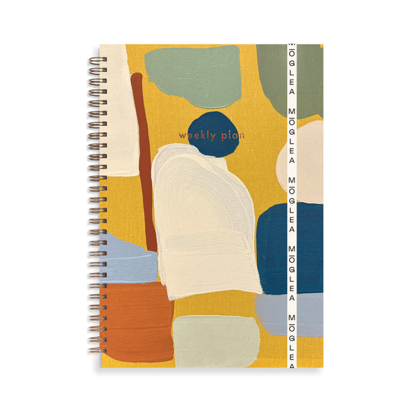 Moglea Sol B5 weekly undated planner notebook with blank pages for personalized scheduling and note-taking.