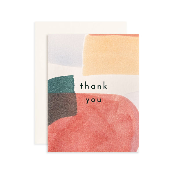 Moglea Sagebrush Thank You card with elegant botanical design and handwritten-style message on textured paper.