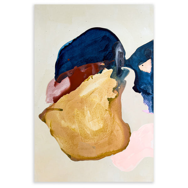 Moglea Veil art print featuring intricate, abstract design with soft pastel tones on high-quality paper.