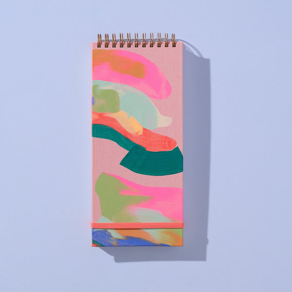 Moglea Palmita Slim Notebook with a square cover design, featuring a sleek, minimalist appearance for daily writing and note-taking.